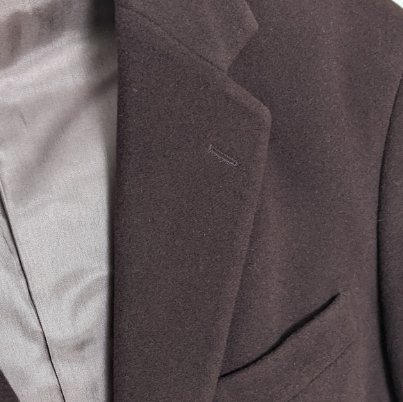 VINTAGE Boulevard club wool cashmere blend coat blazer mahagony red size 42R - Picture 11 of 12